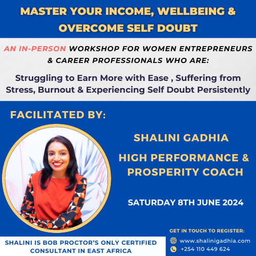 MASTER YOUR INCOME, WELLBEING & OVERCOME SELF DOUBT